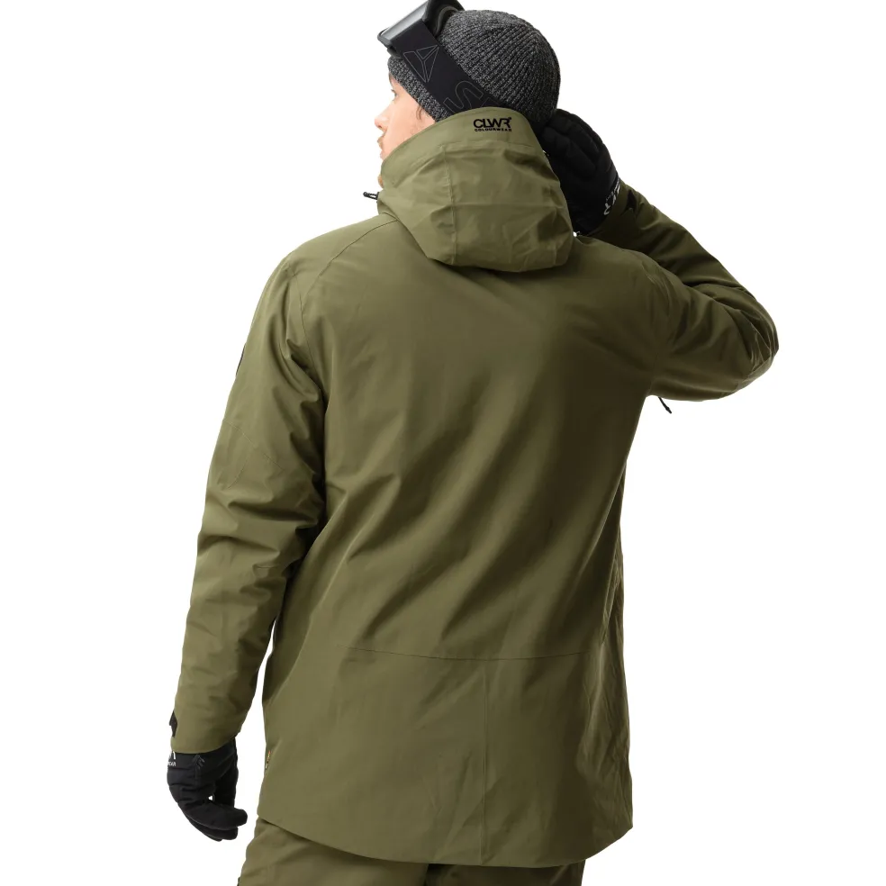 ColourWear Foil anorak winterjas heren dark olive