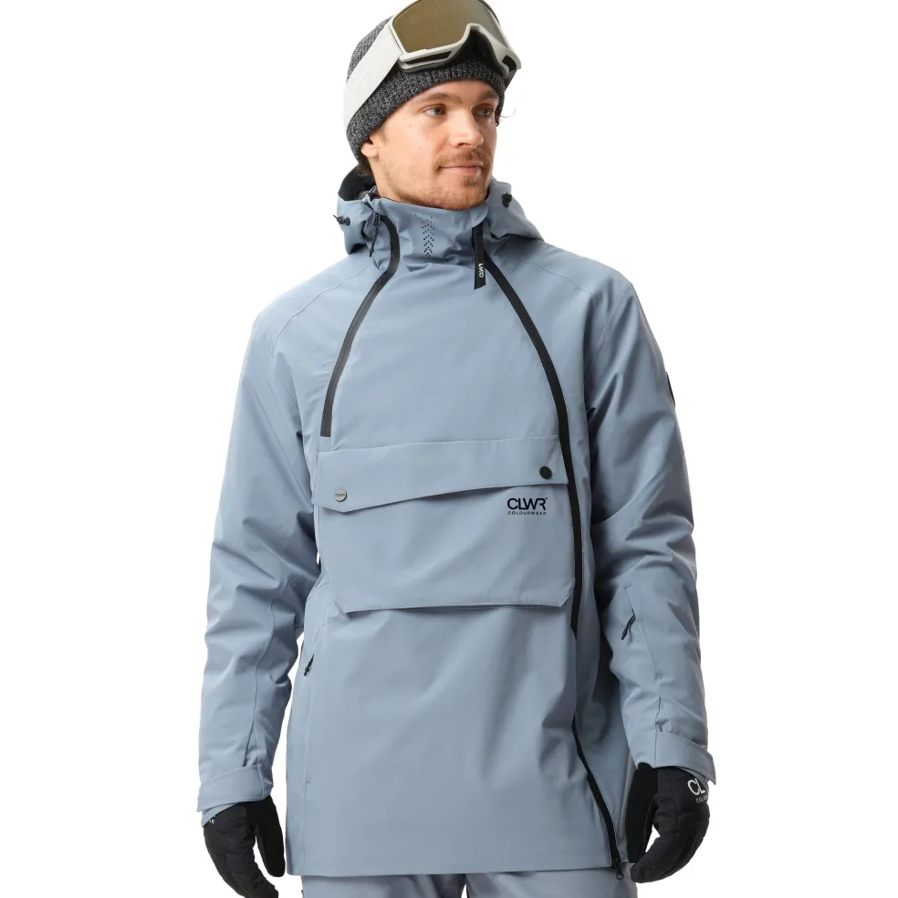 ColourWear Foil anorak winterjas heren grey blue