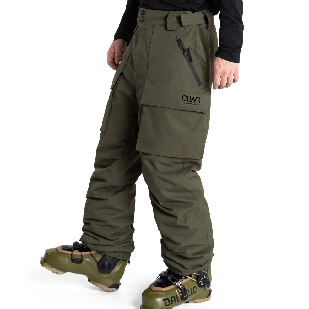 ColourWear Mountain Cargo skibroek dark olive