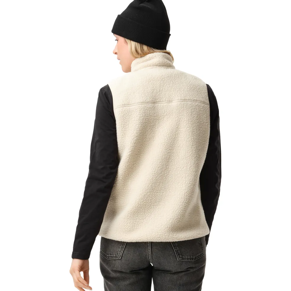 ColourWear Pile bodywarmer dames off white