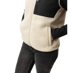ColourWear Pile bodywarmer dames off white