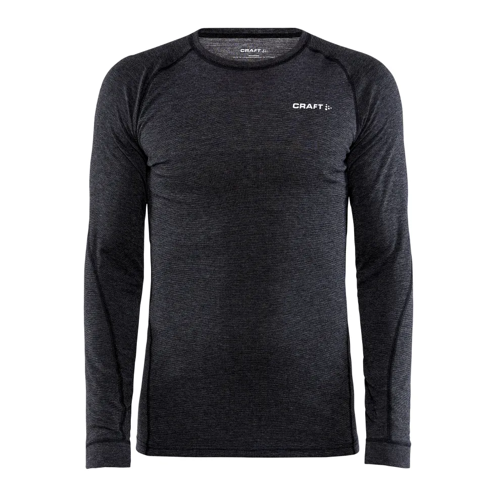 Craft CORE Wool Merino LS thermoshirt heren black