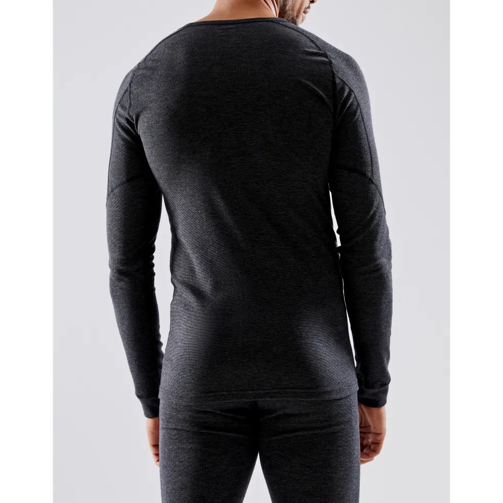 Craft CORE Wool Merino LS thermoshirt heren black