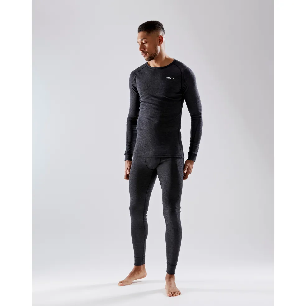 Craft CORE Wool Merino LS thermoshirt heren black