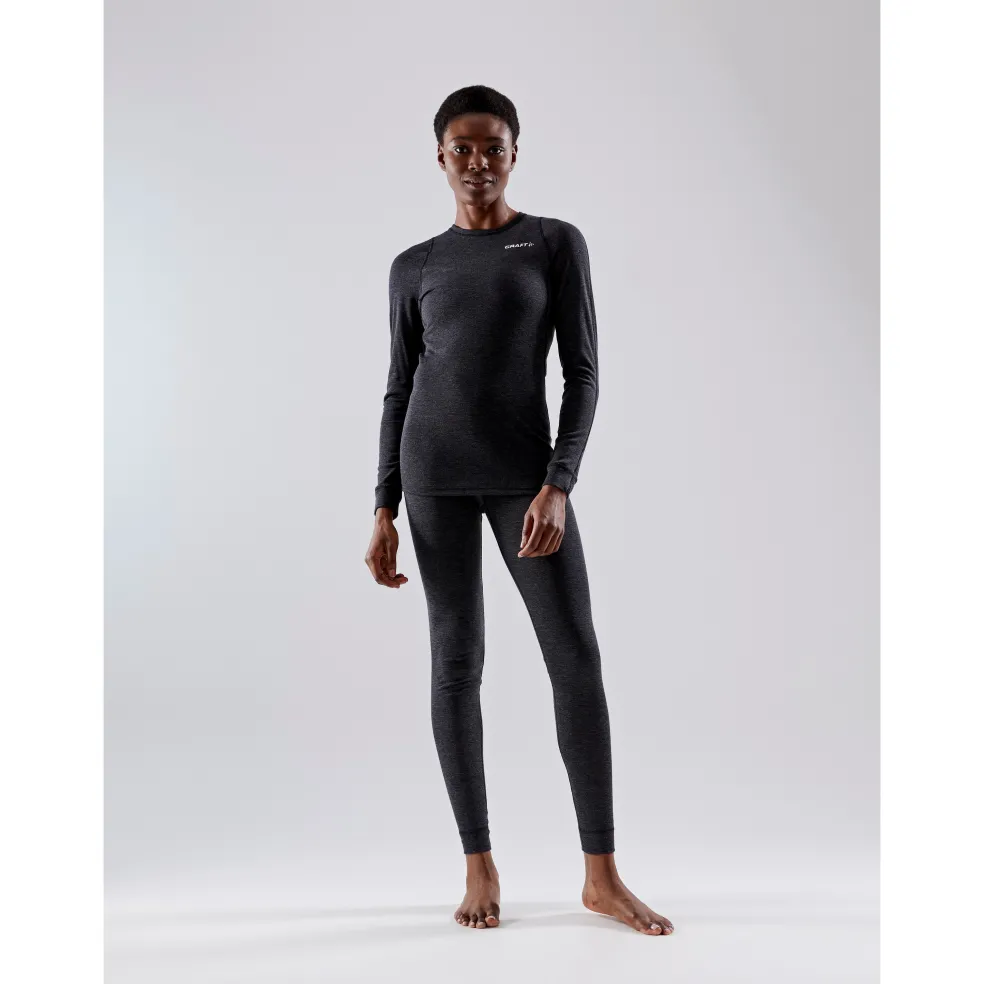 Craft Core Wool Merino thermobroek dames black