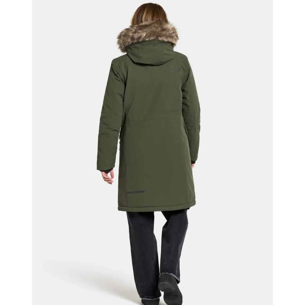 Didriksons Erika Parka outdoor jack dames deep green
