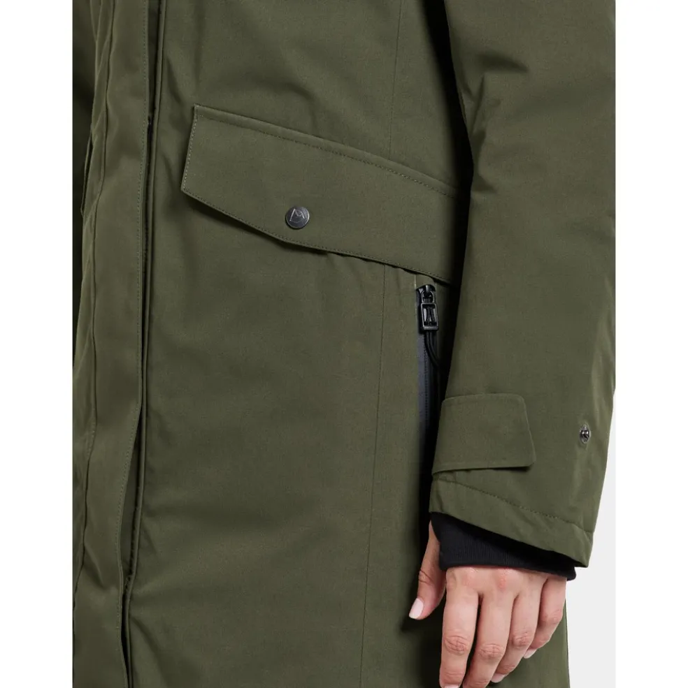 Didriksons Erika Parka outdoor jack dames deep green