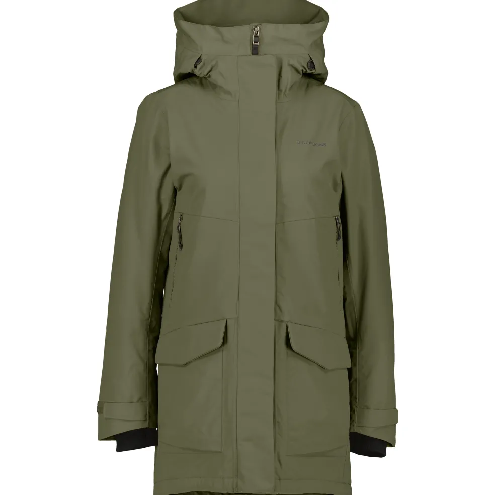 Didriksons Frida winterjas dames deep green