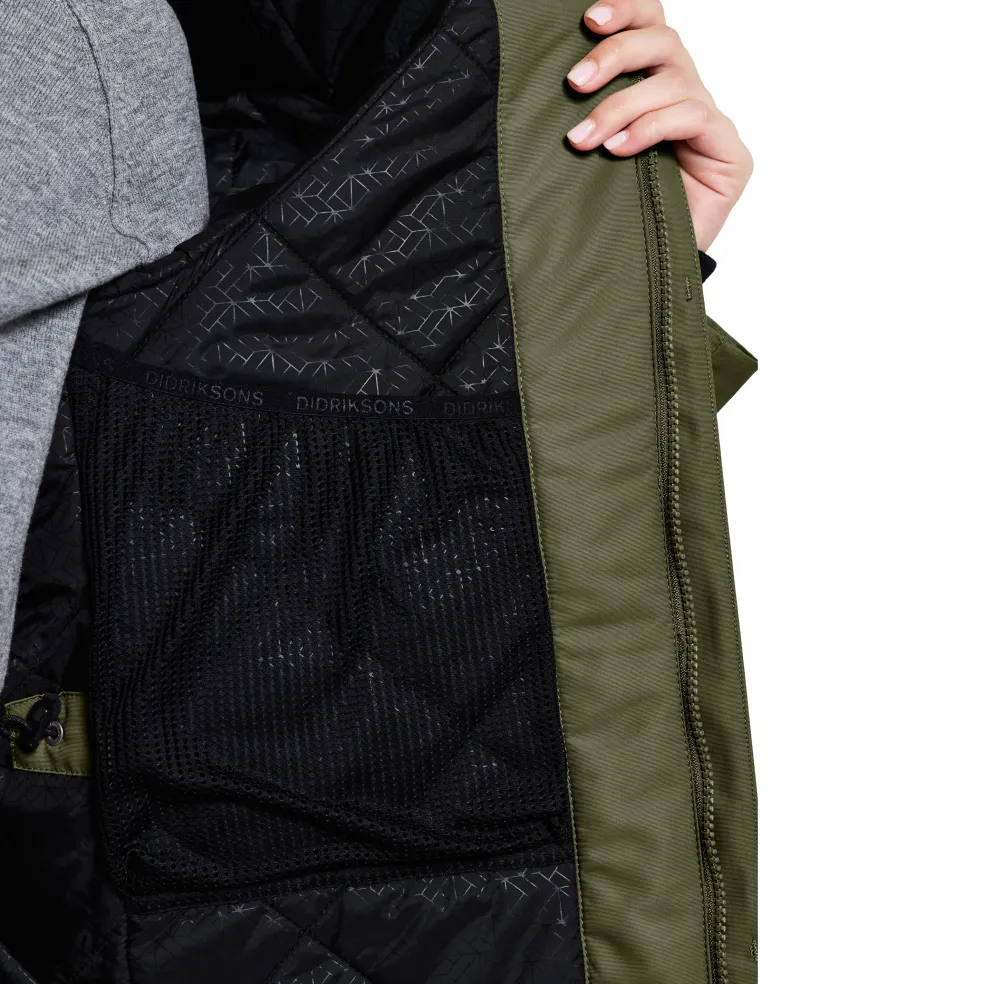 Didriksons Frida winterjas dames deep green