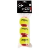 Dunlop Stage 3 Red tennisballen 3-pack rood geel