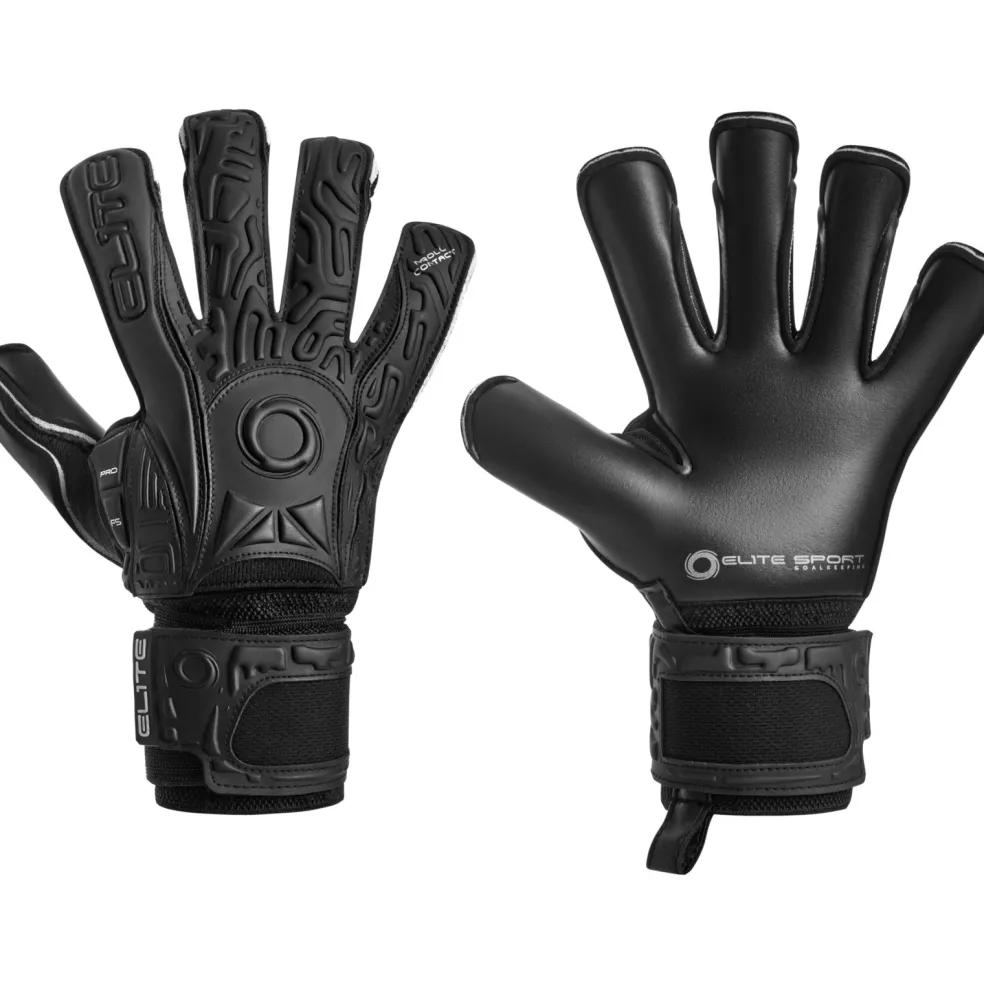 Elite sport Black Solo keepershandschoenen zwart
