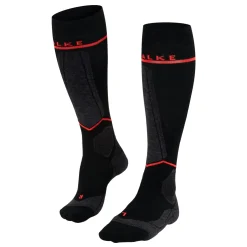Falke SK Compression Energy skisokken dames black neon red