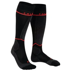 Falke SK Compression Energy skisokken dames black neon red