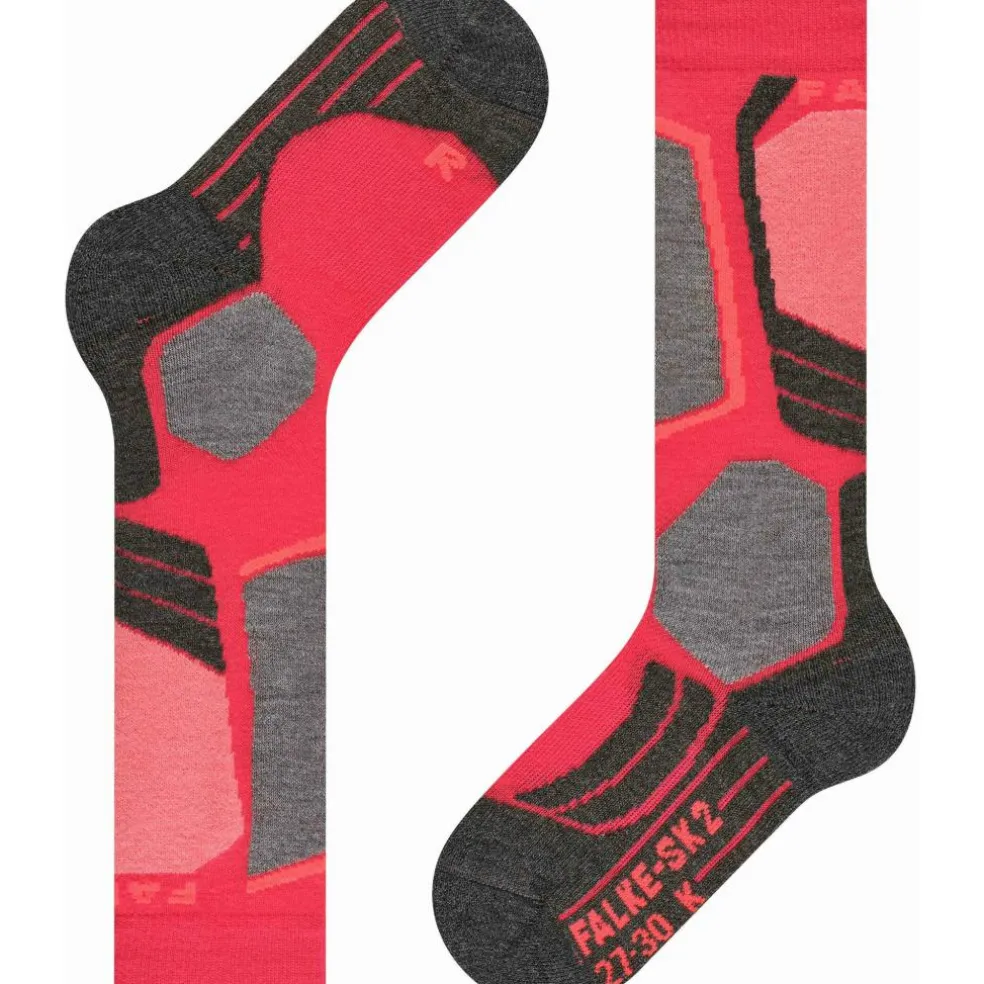 Falke SK2 Intermediate skisokken junior rose