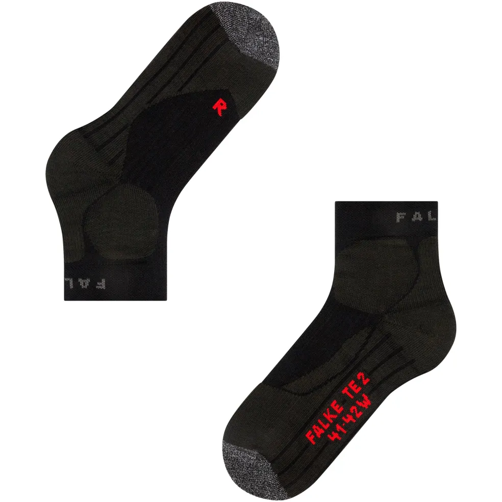 Falke TE2 Short tennissokken heren black