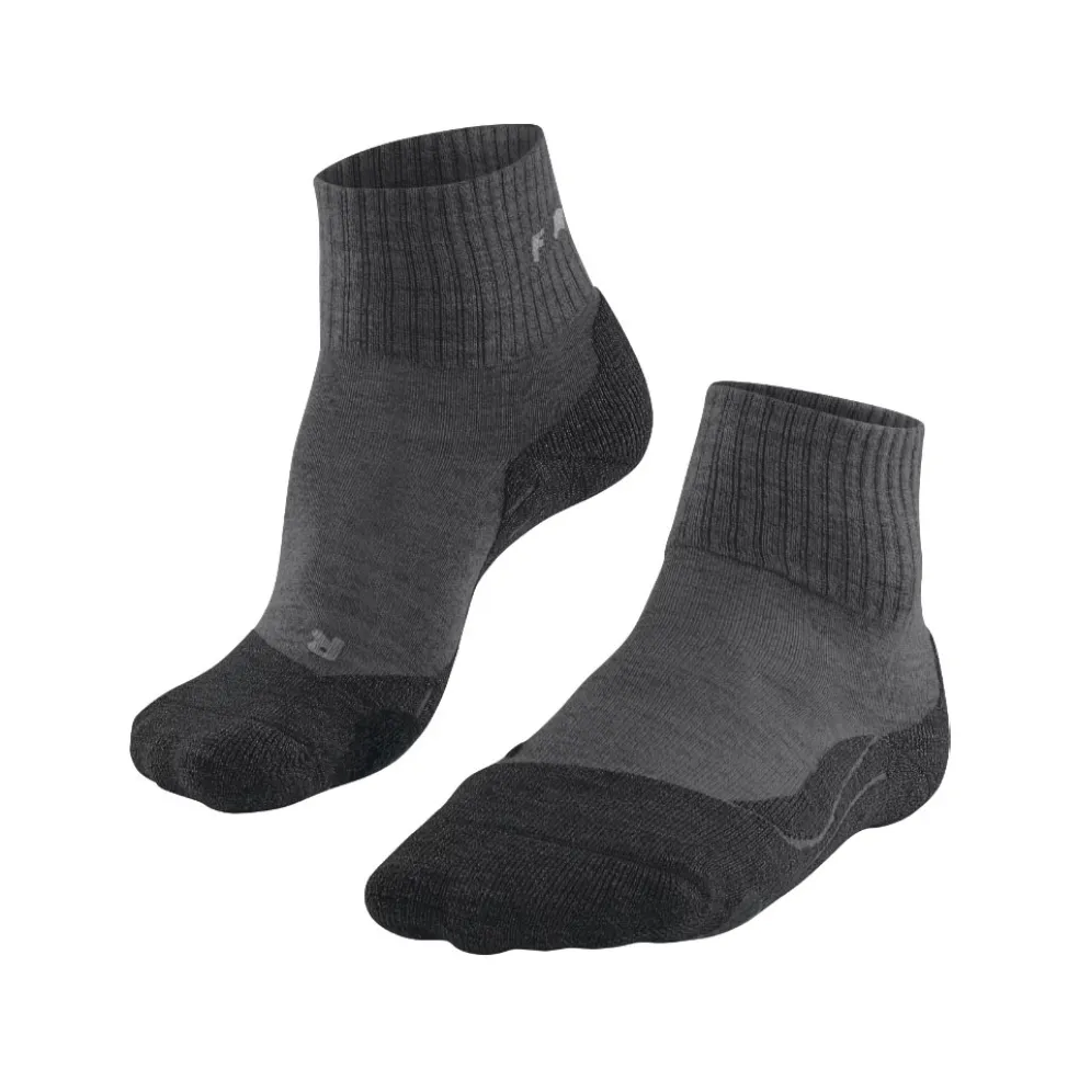 Falke TK2 Short Wool wandelsokken dames smog