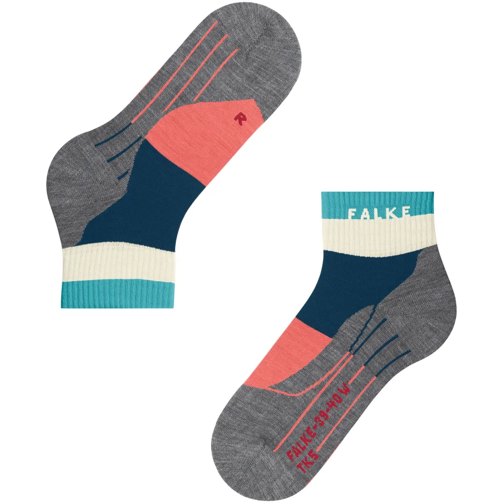 Falke TK5 Wander Short wandelsokken dames blue pond