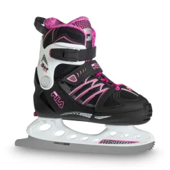 Fila X One Ice 20 verstelbare ijshockeyschaatsen junior black pink