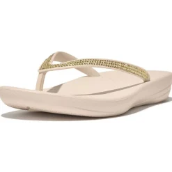 Fitflop iQushion Sparkle slippers dames stone beige