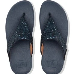 Fitflop Lulu Glitter Toe-Thongs slippers dames midnight navy