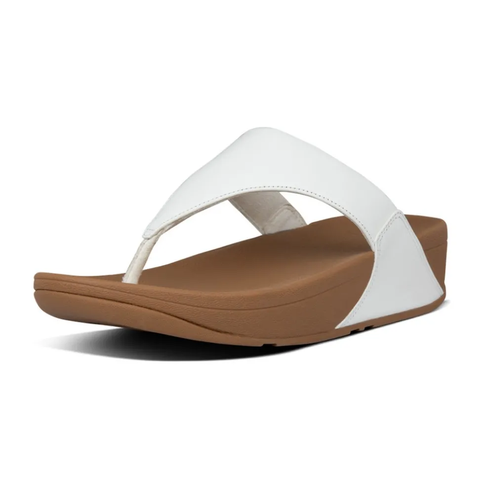 Fitflop Lulu Leather Toe-post slippers dames white