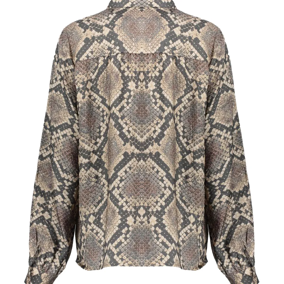 Geisha blouse dames black sand