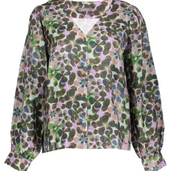 Geisha blouse dames lila green
