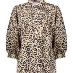 Geisha blouse dames sand black