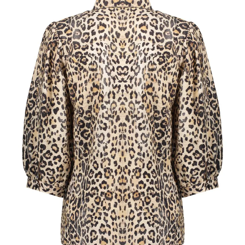 Geisha blouse dames sand black