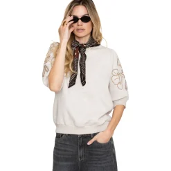 Geisha sweater dames beige melange