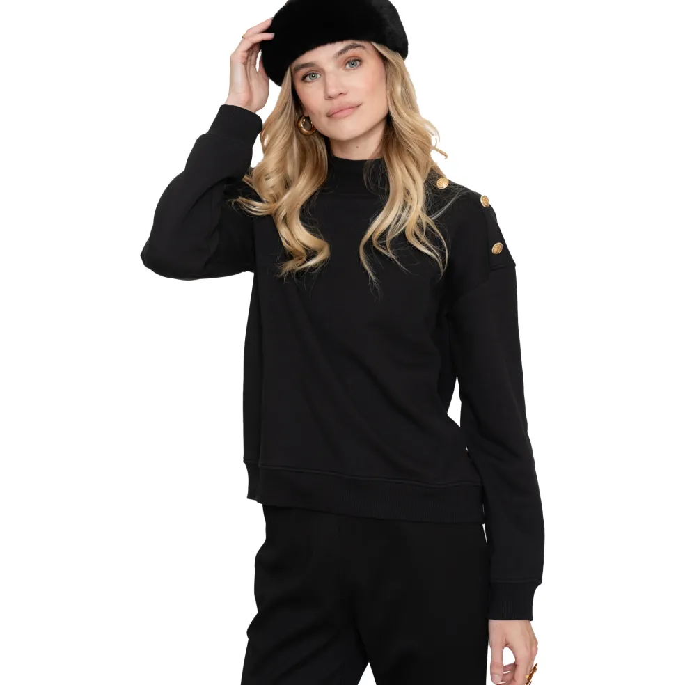 Geisha sweater dames black