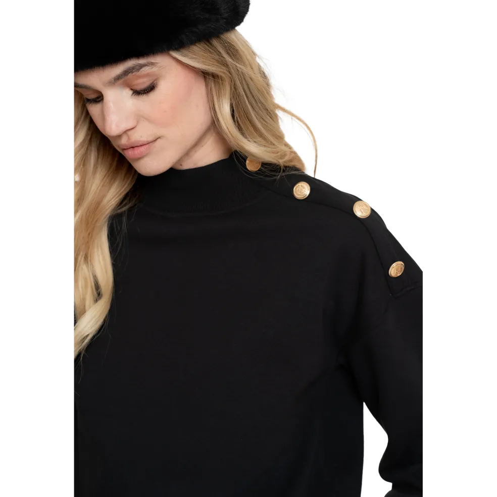 Geisha sweater dames black