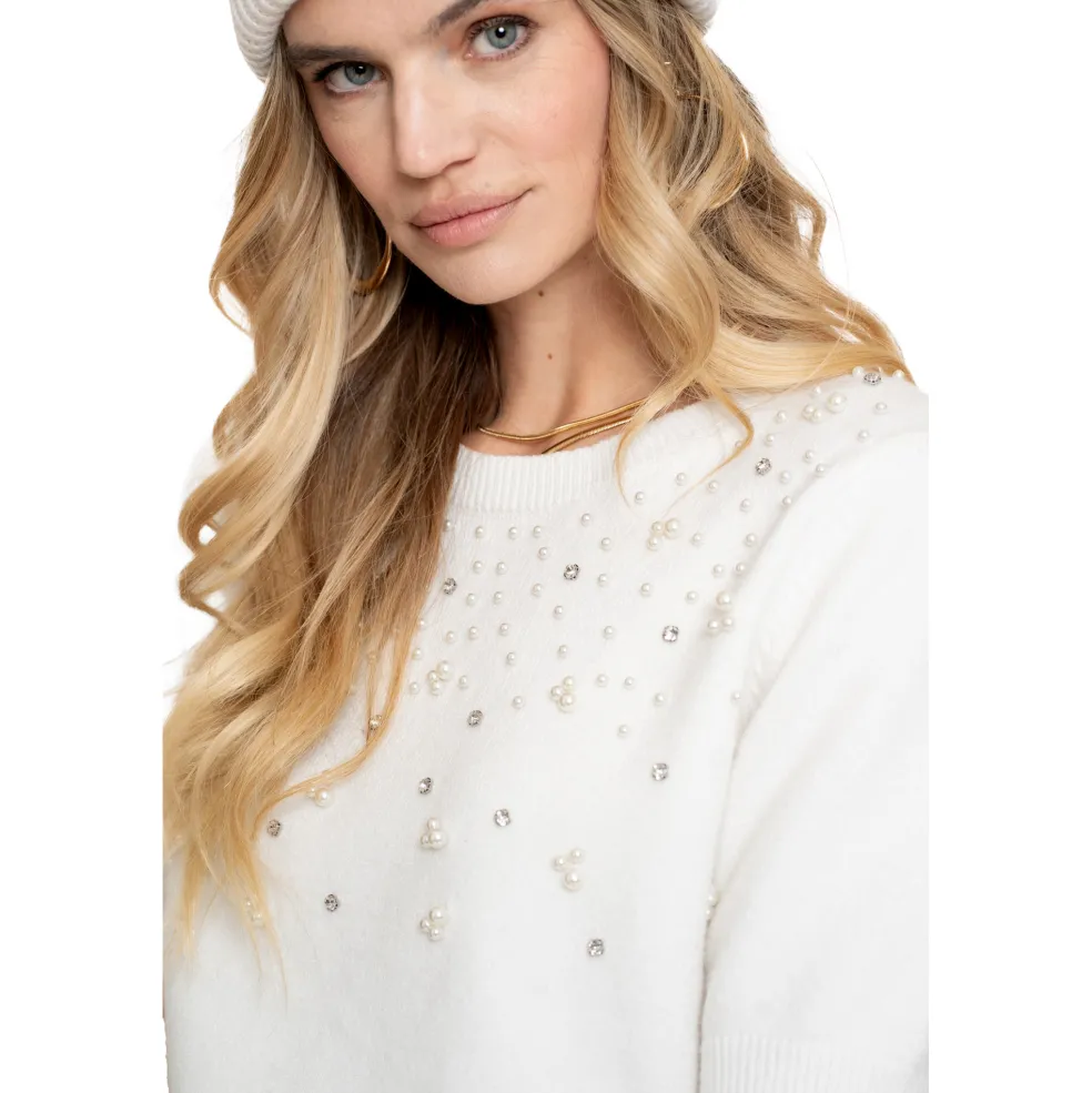 Geisha sweater dames off white