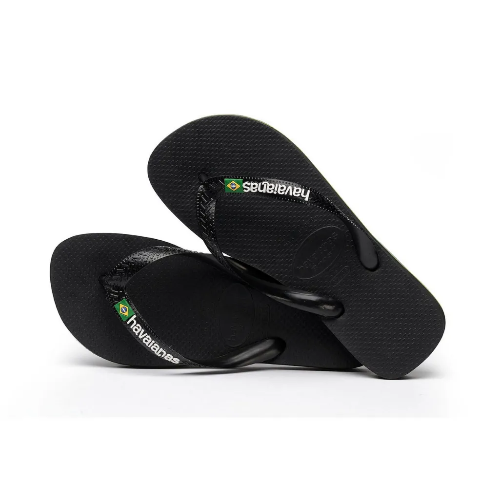 Havaianas Brasil Logo slippers black