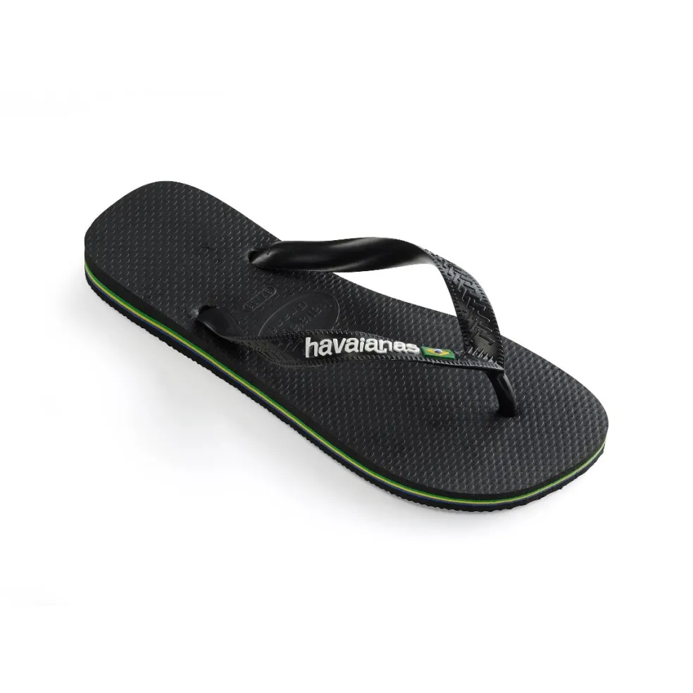 Havaianas Brasil Logo slippers black