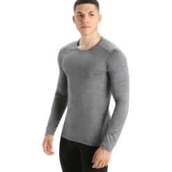 Icebreaker 200 Oasis LS thermoshirt heren gritstone heather
