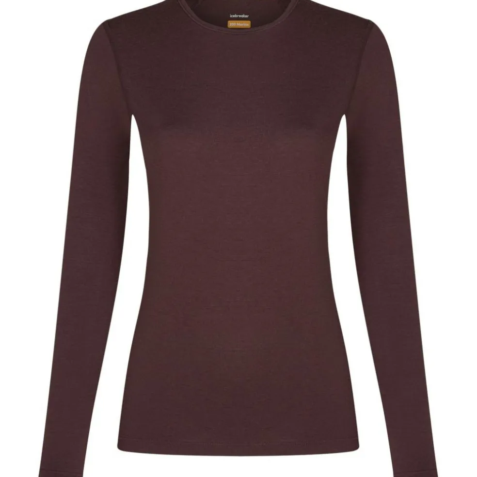 Icebreaker 200 Oasis LS thermoshirt dames java