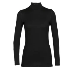 Icebreaker 260 Tech LS Turtleneck thermoshirt dames black