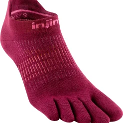 Injinji Run Lightweight No-show hardloopsokken dames beetroot