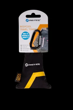 INUTEQ Bodycool Travel handdoek black