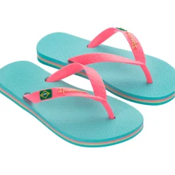 Ipanema Classic Brasil slippers kids blue pink