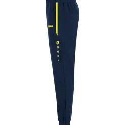 JAKO Allround Polyester trainingsbroek marine fluogeel