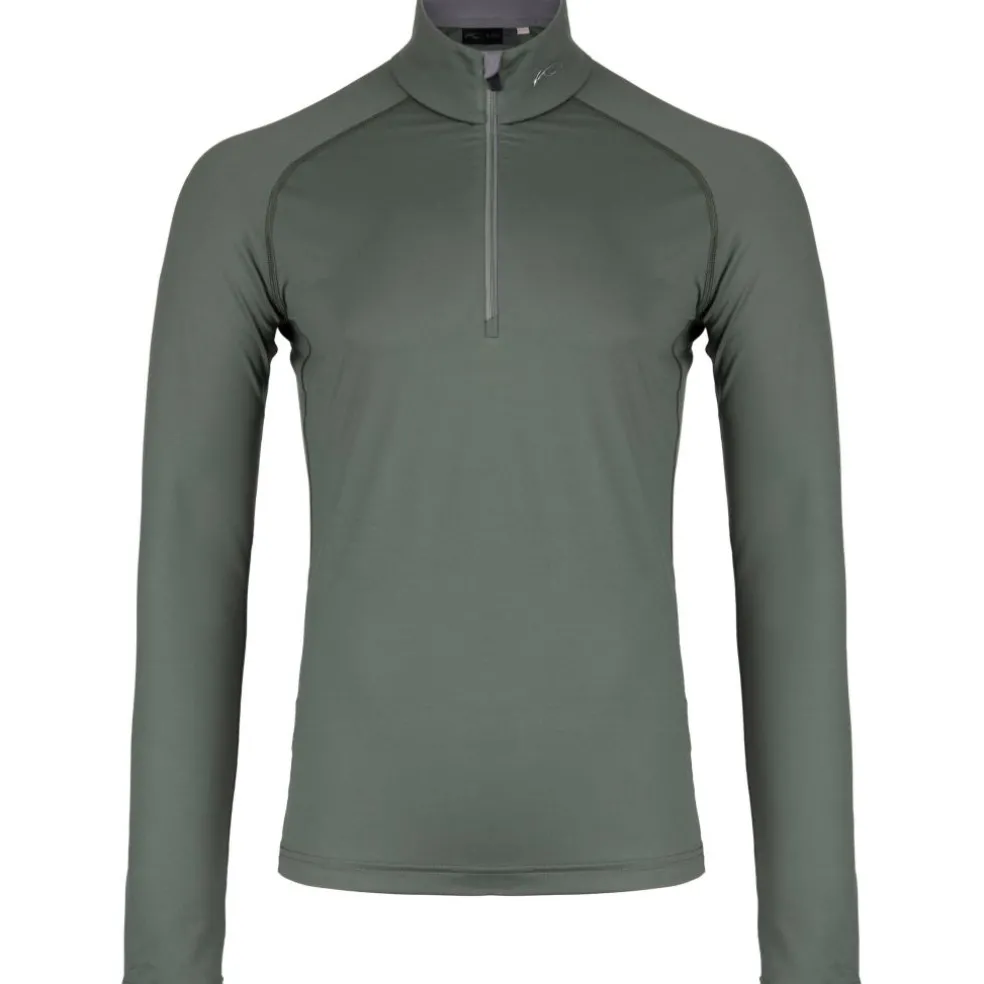 Kjus Feel Half-Zip skipully heren green smoke pewter