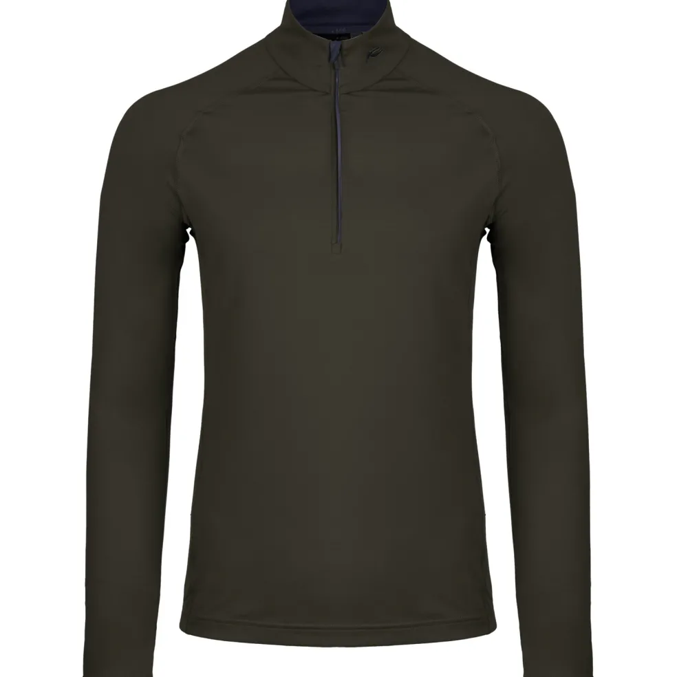 Kjus Feel Half-Zip skipully heren dark olive