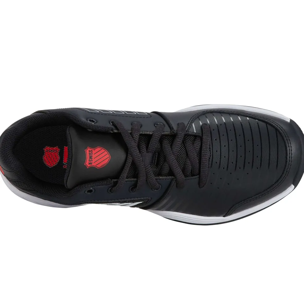 K-Swiss Court Express HB tennisschoenen heren stretch limo white high risk red