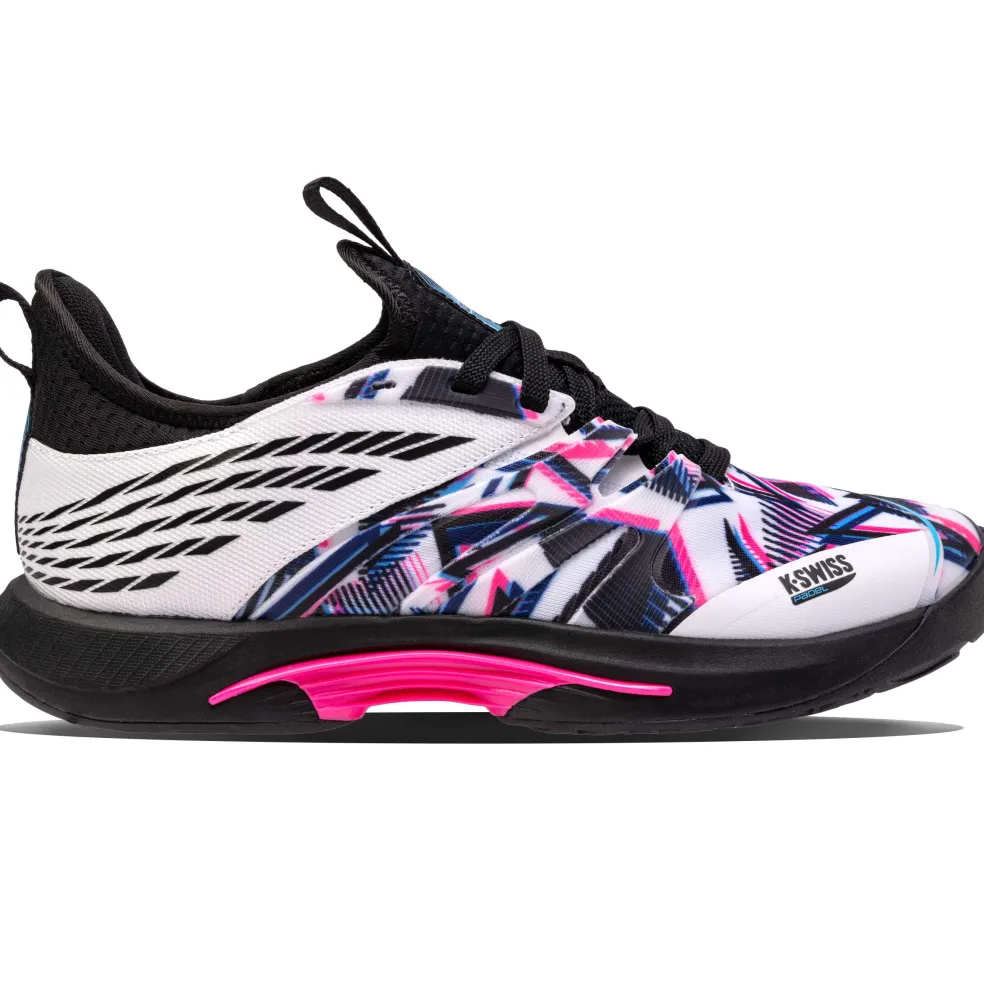 K-Swiss Speedtrac padelschoenen heren white black neon pink