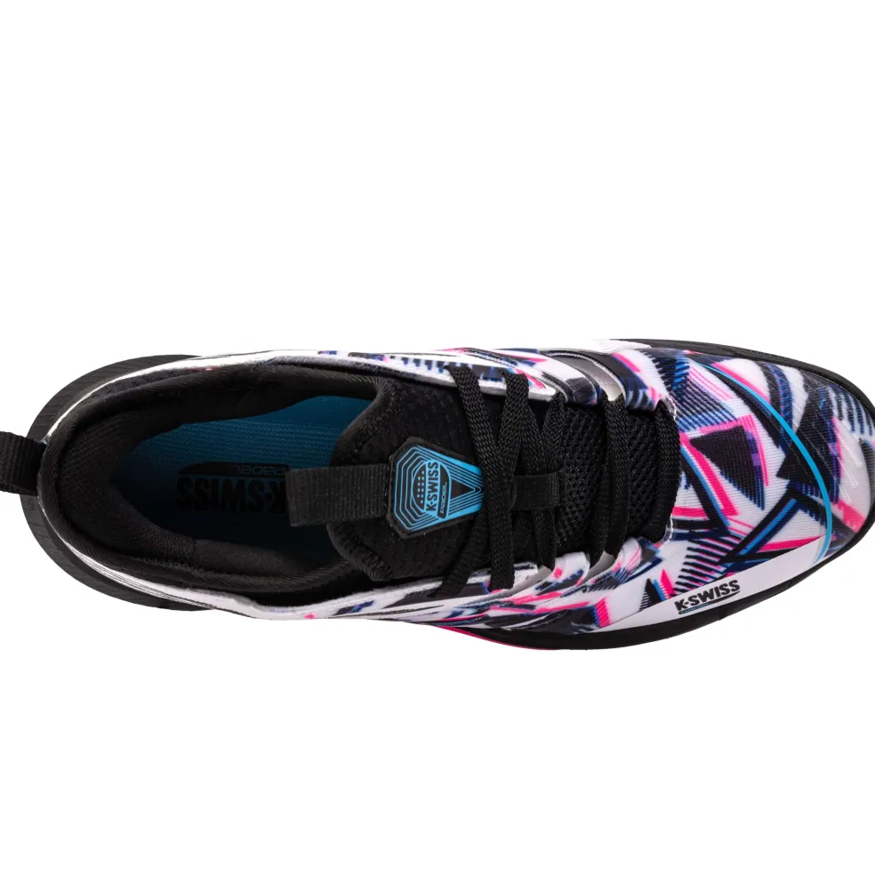 K-Swiss Speedtrac padelschoenen heren white black neon pink
