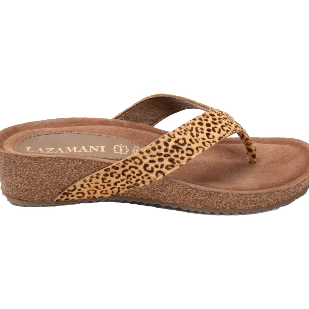 Lazamani Laura slippers dames leopard