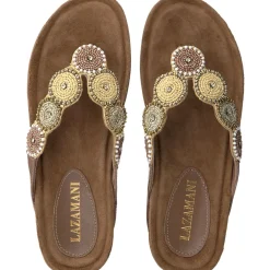 Lazamani Mara slippers dames beige