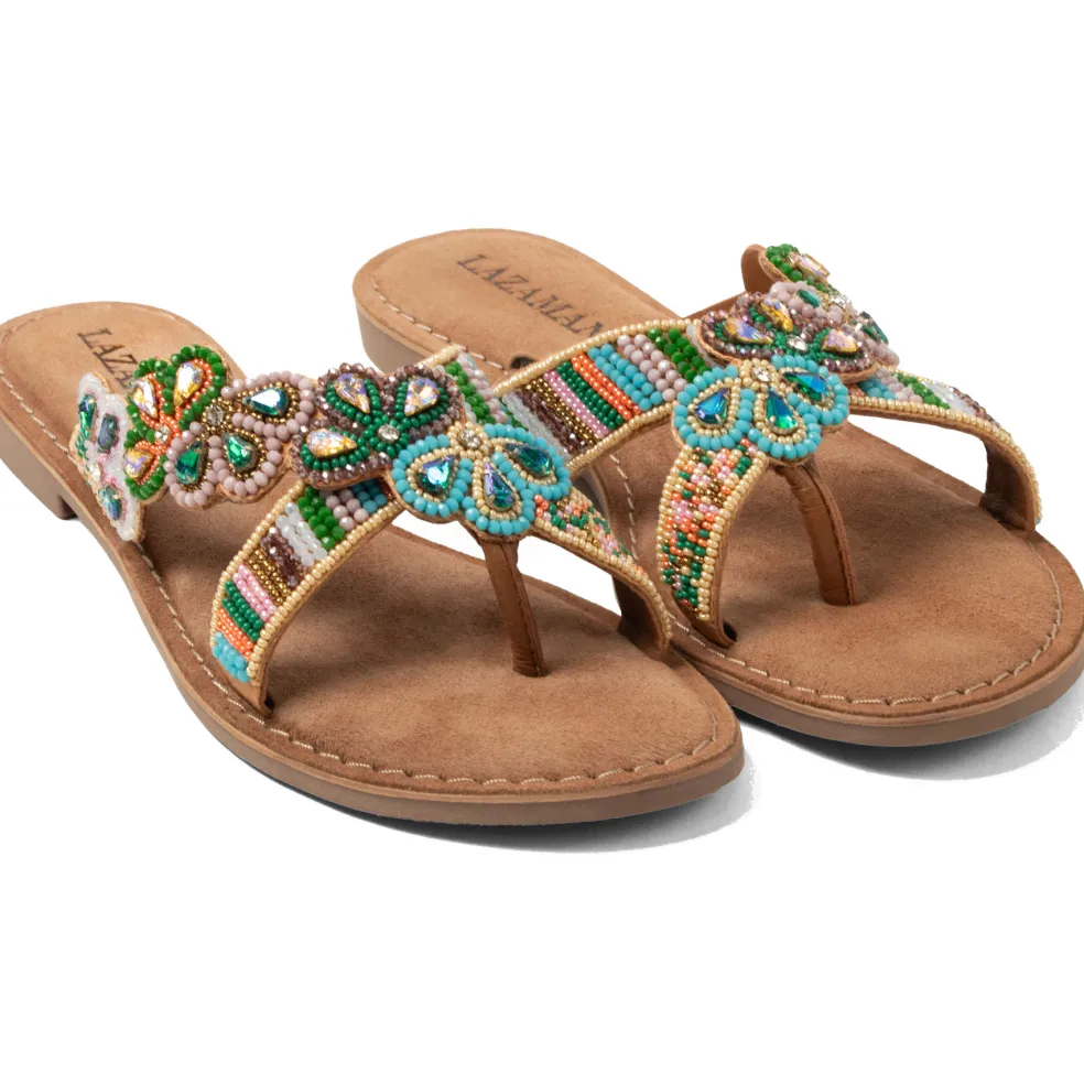 Lazamani Perla slippers dames beas flower
